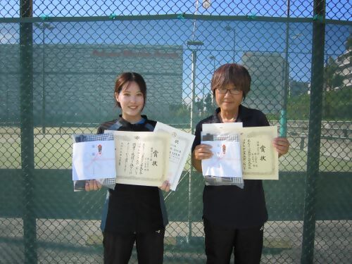 女子優勝の選手
