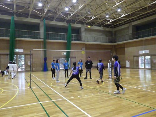 混合の部の試合の様子